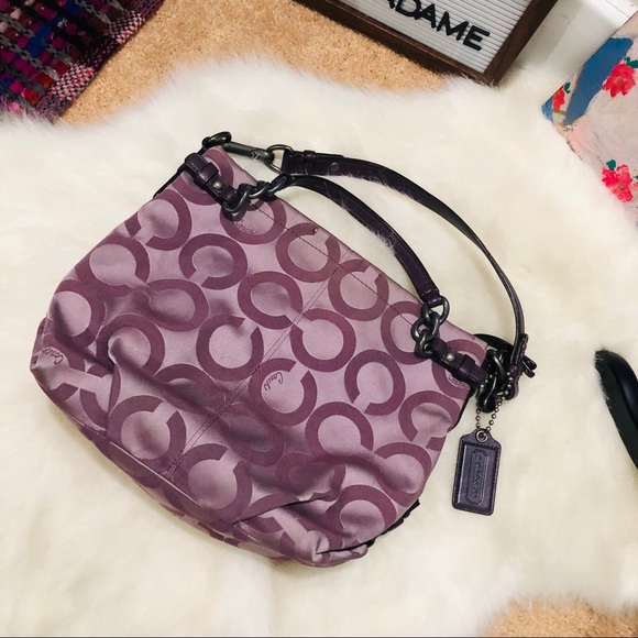 💥Last Chance💥 Coach - Brooke Purple Signature C - Picture 3 of 8
